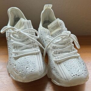 Steve Madden rhinestone sneakers